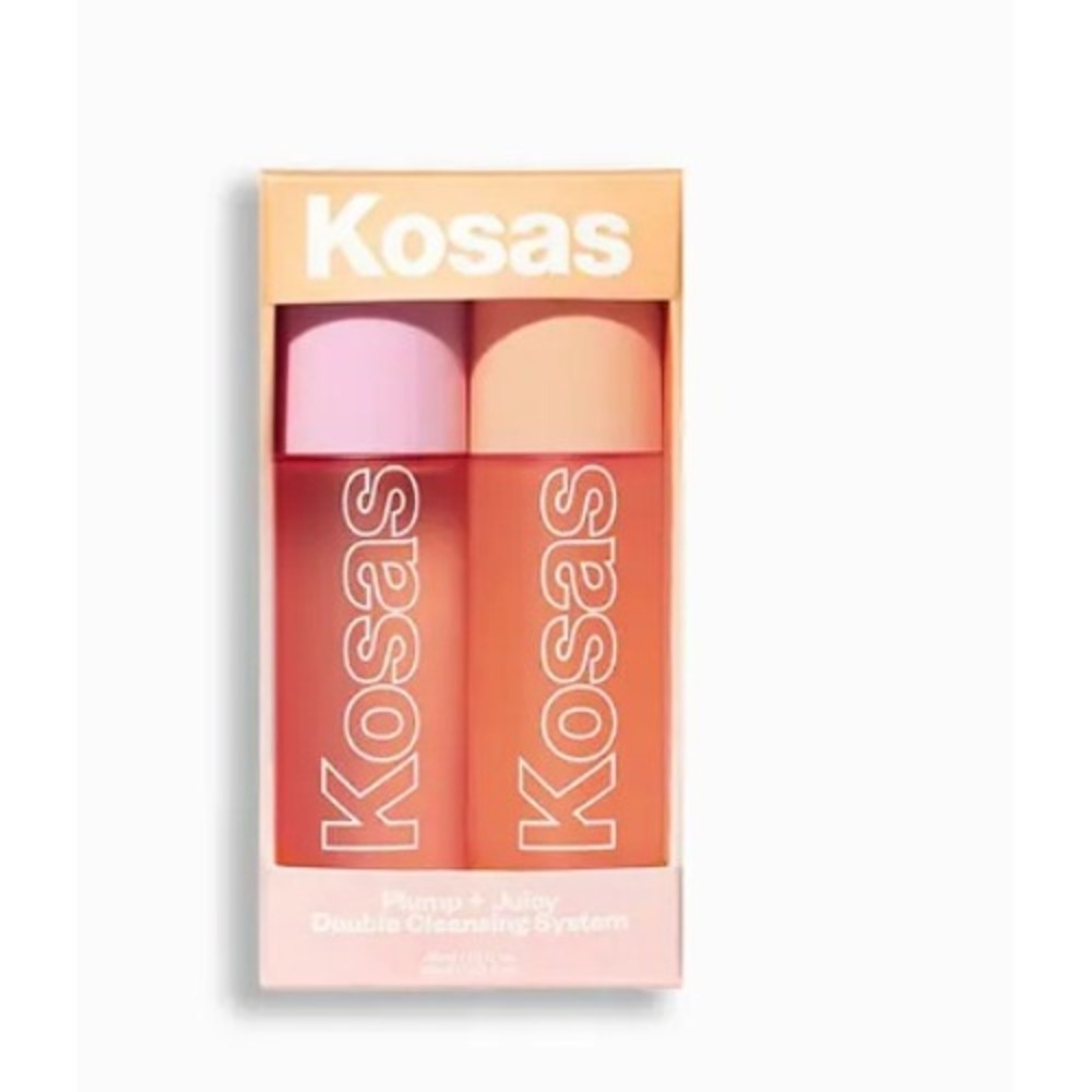 Kosas Plump + Juicy Double Cleansing‎ System Oil and Gel Cleanser Mini Set NEW